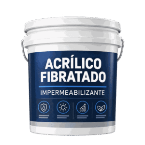 Cubeta de impermeabilizante Acrílico Fibratado de Pinturas Easy.