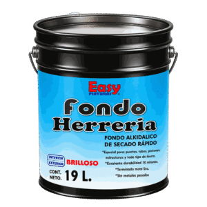 Fondo para Herrería Easy de secado rápido, cubeta de 19 litros.