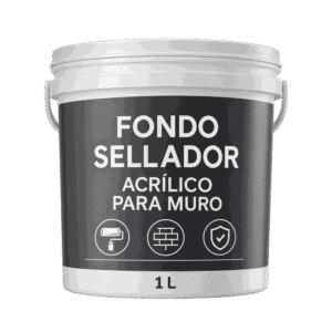 Fondo Sellador Acrílico para muro, envase de 1 litro.