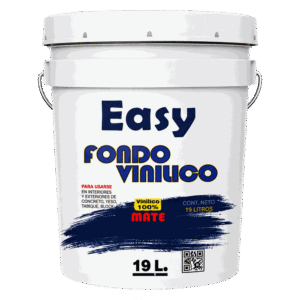Cubeta de Fondo Vinílico Easy blanco mate de 19 litros.