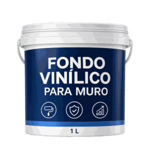 Fondo Vinílico para muro, envase de 1 litro.